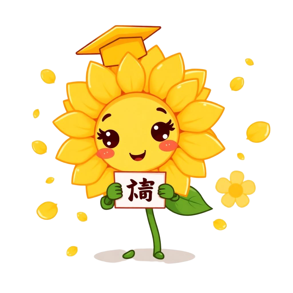 Maskot Himawari IndJapan menyambut belajar JLPT